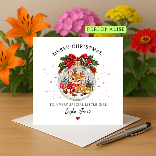 Christmas Card for special little girl