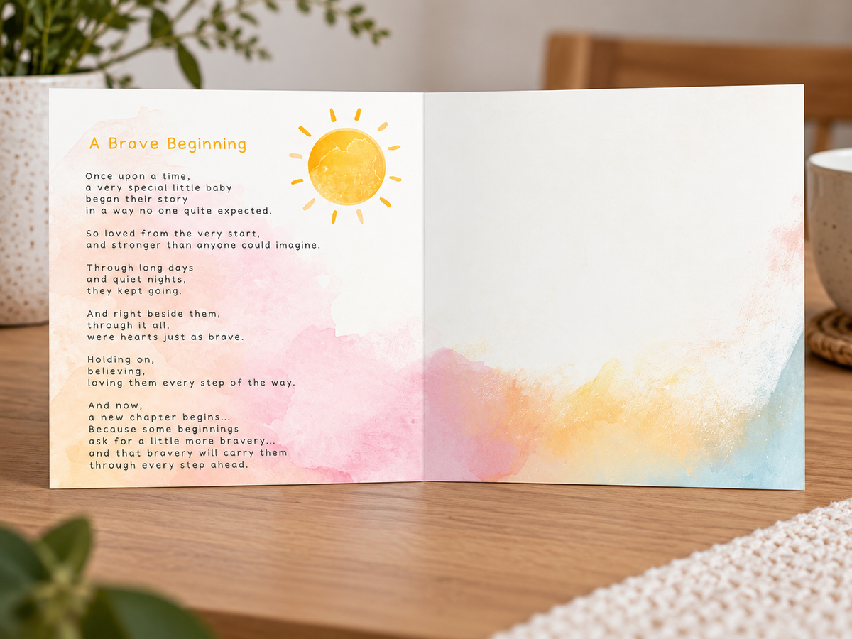 NICU Graduate Card - Short Story Inside