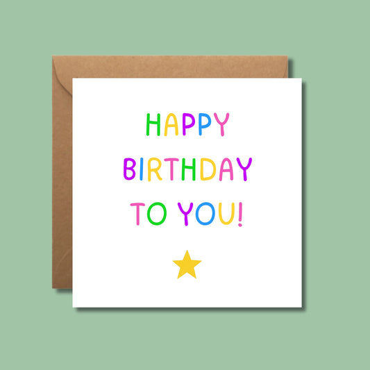 Happy Birthday To You!