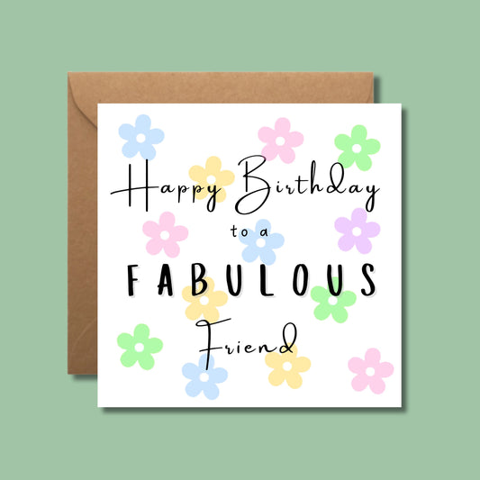 Happy Birthday to a Fabulous Friend