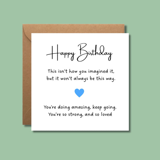 NICU Dad Birthday Card