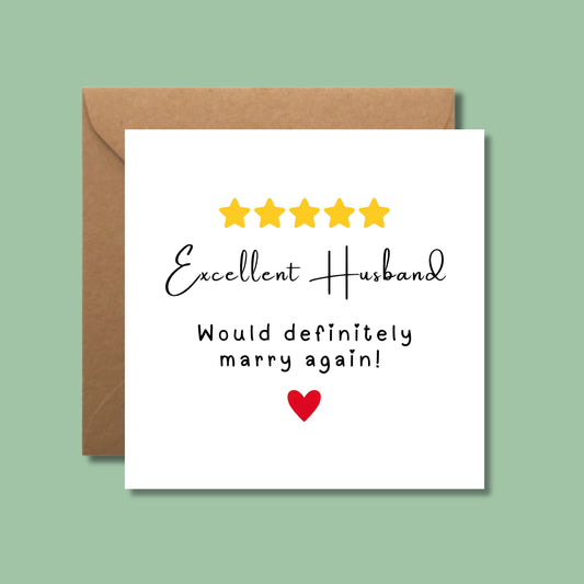 Husband Anniversary Card