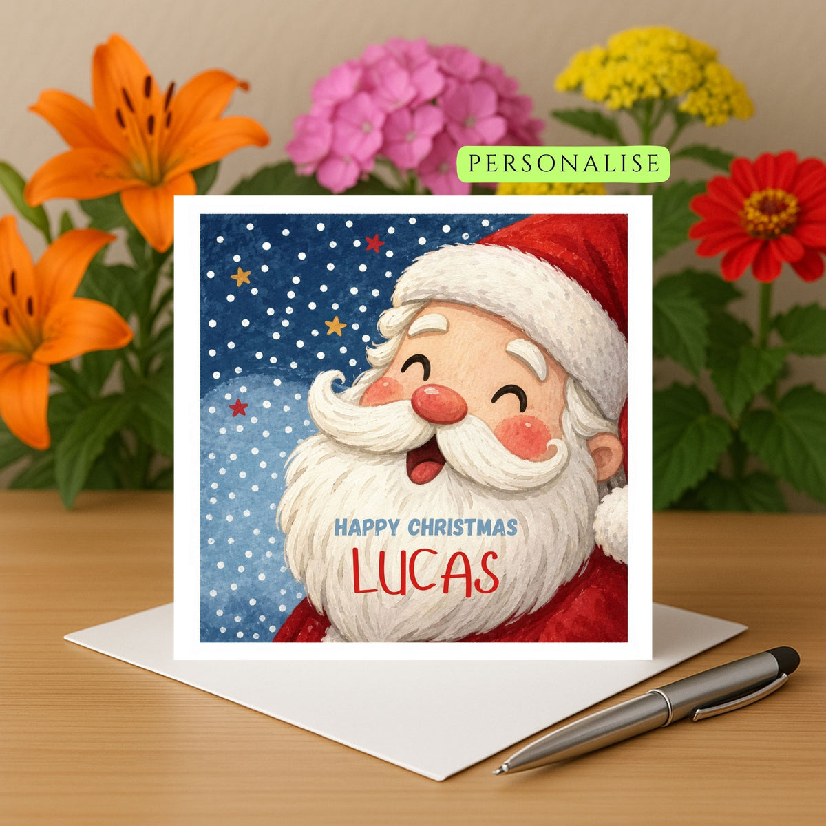Santa Christmas Card