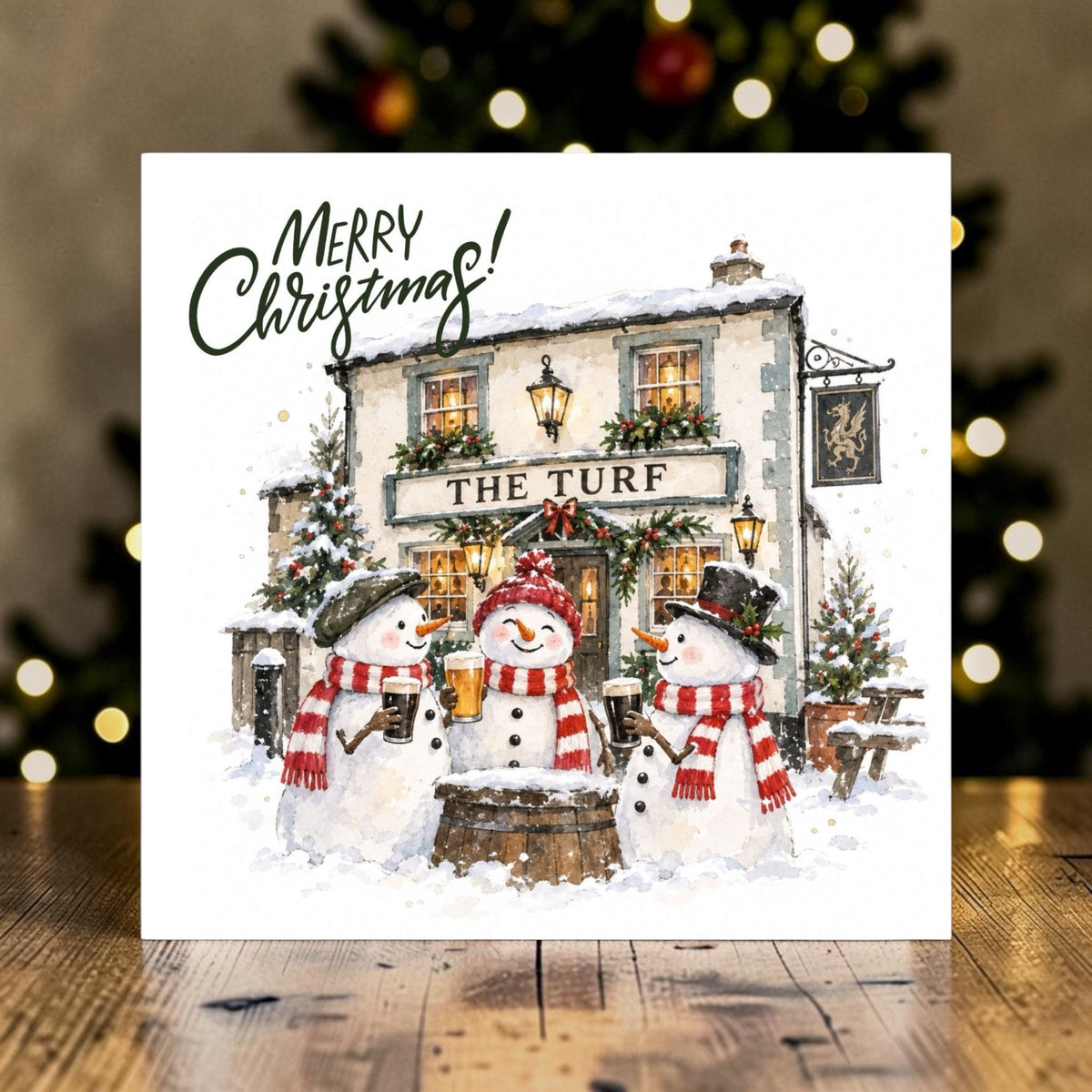 Wrexham The Turf Christmas Card