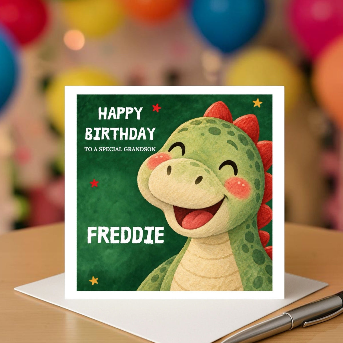 Grandson Dinosaur Birthday Card
