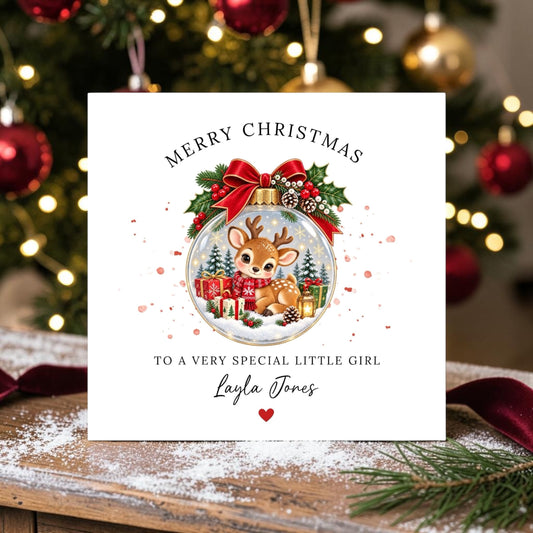 Christmas Card for special little girl