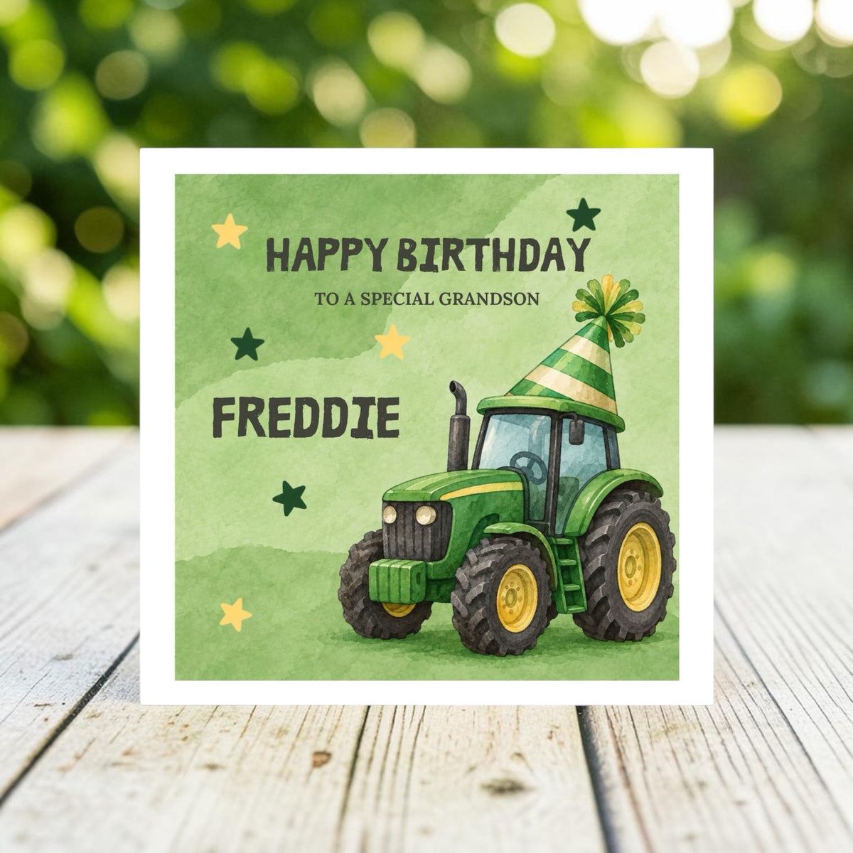 Tractor Birthday Card