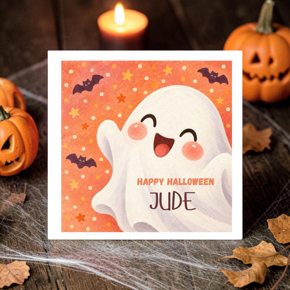 Cute Halloween Ghost Card