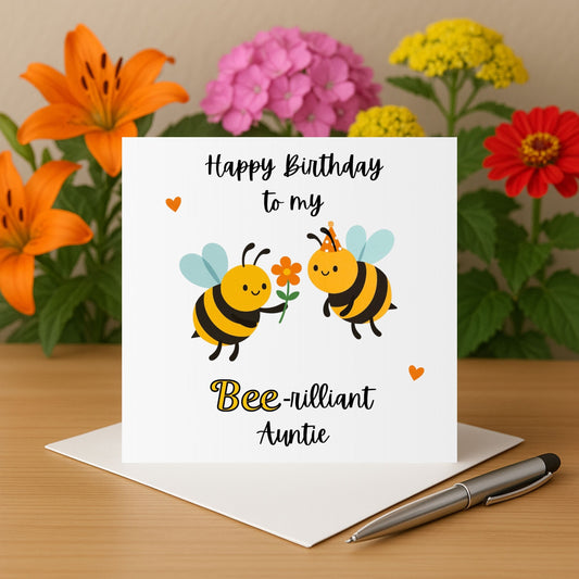 Auntie Birthday Card