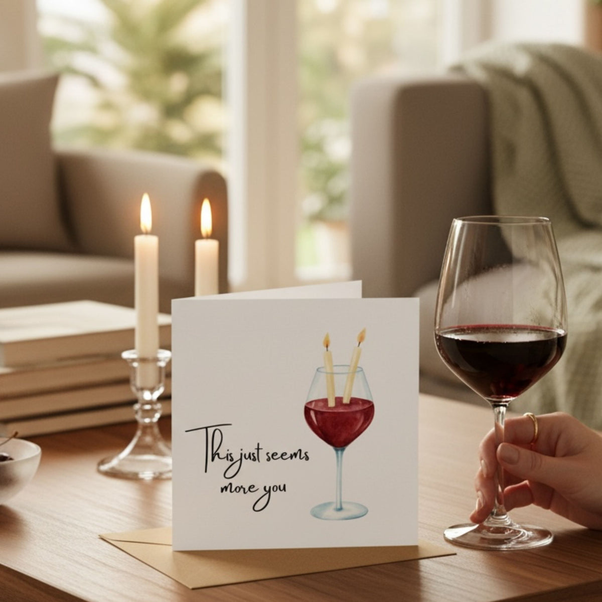 Birthday Card for Red Wine Lover