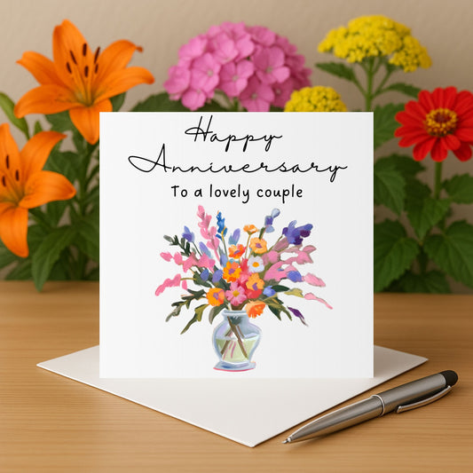 Anniversary Card For Couple