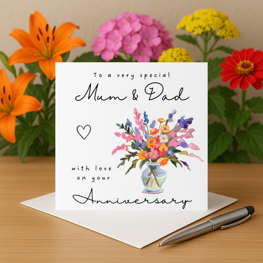 Anniversary Card For Mum and Dad