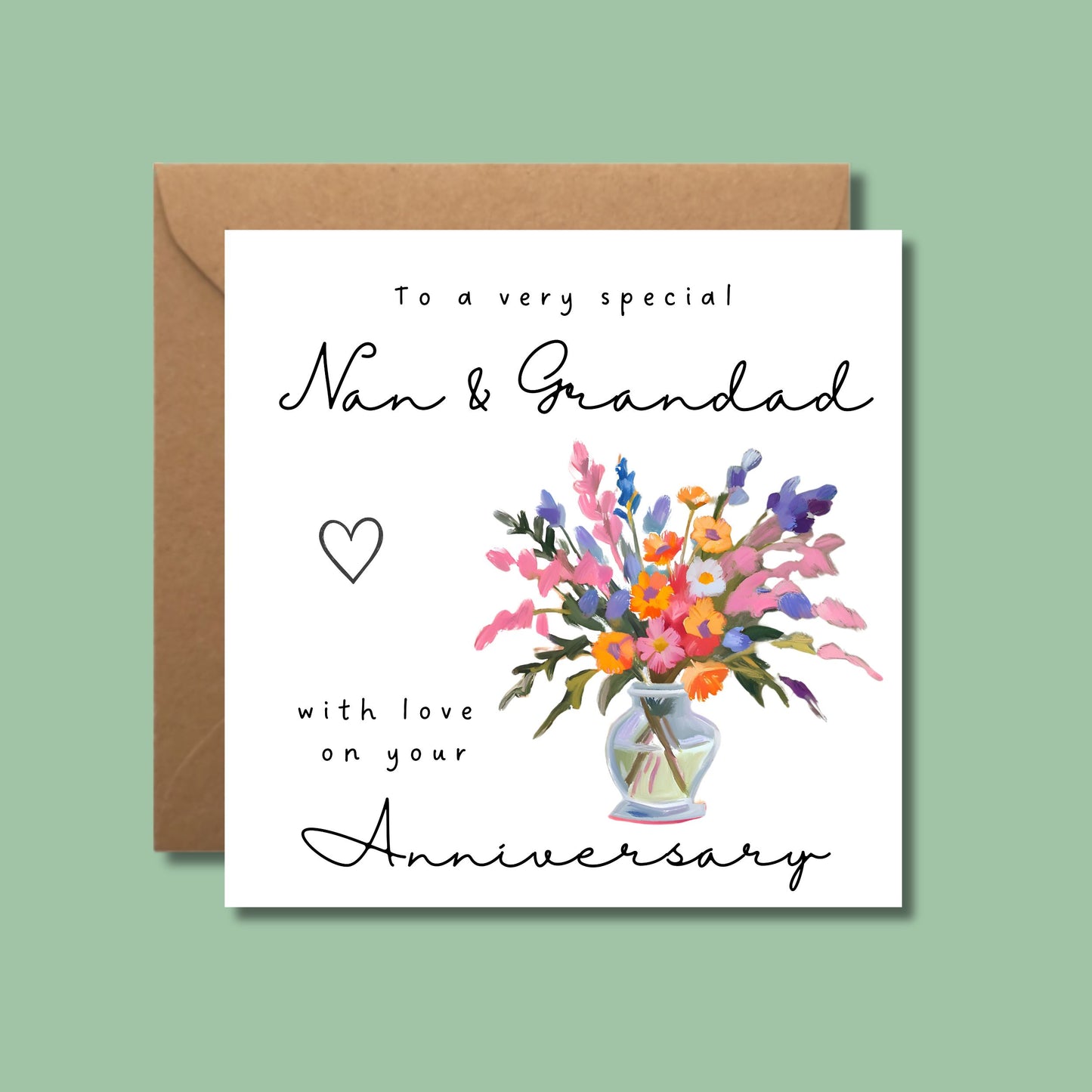 Anniversary Card For Nan and Grandad