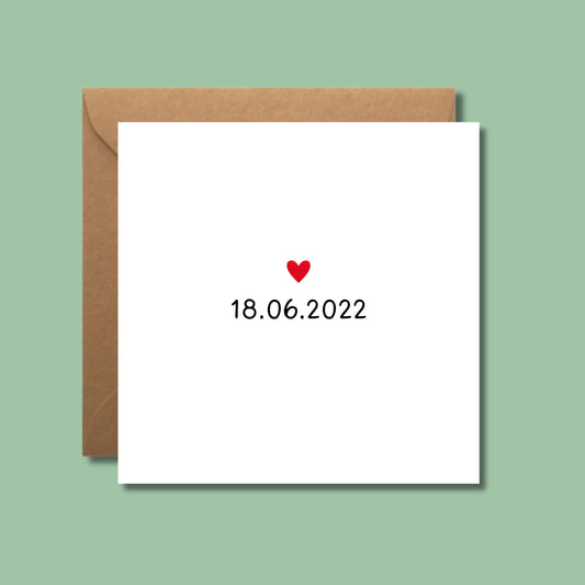 Personalised Anniversary Card