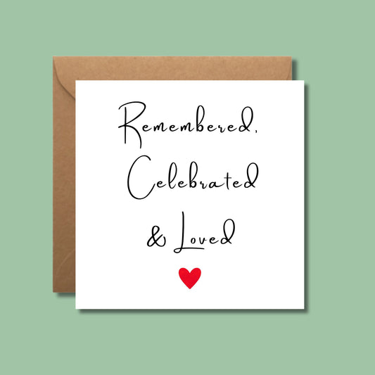 Remembrance Card