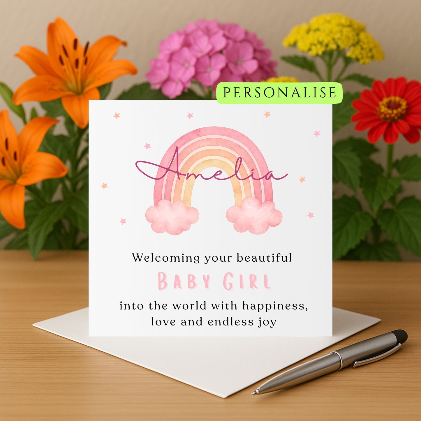 Personalised New Baby Girl