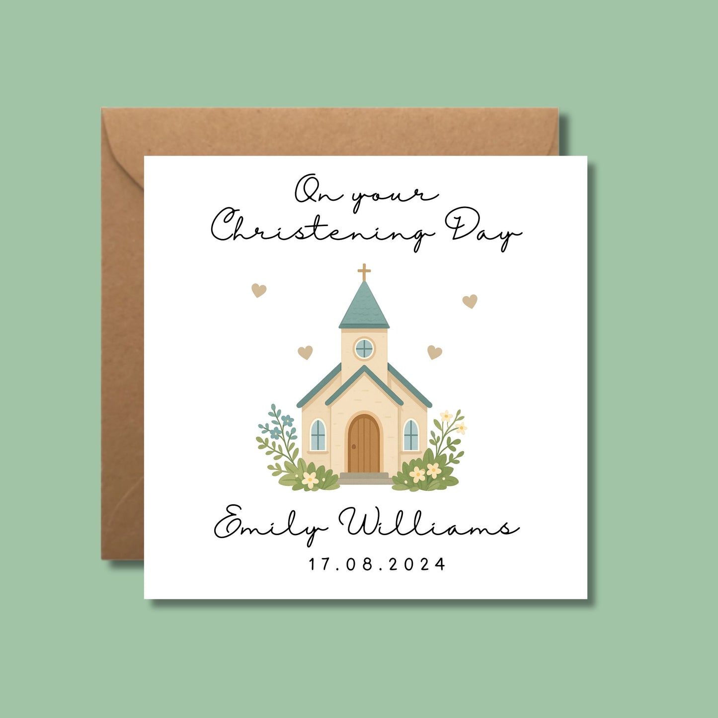 Personalised Christening Card