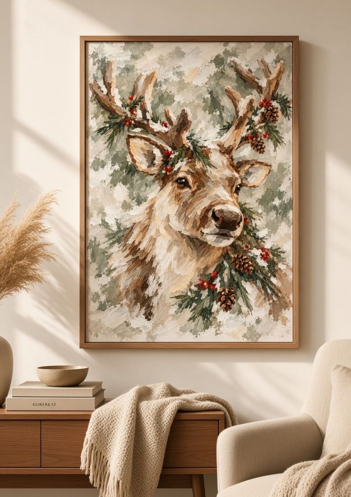 Reindeer Christmas Wall Art