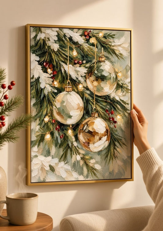 Bauble Christmas Wall Art