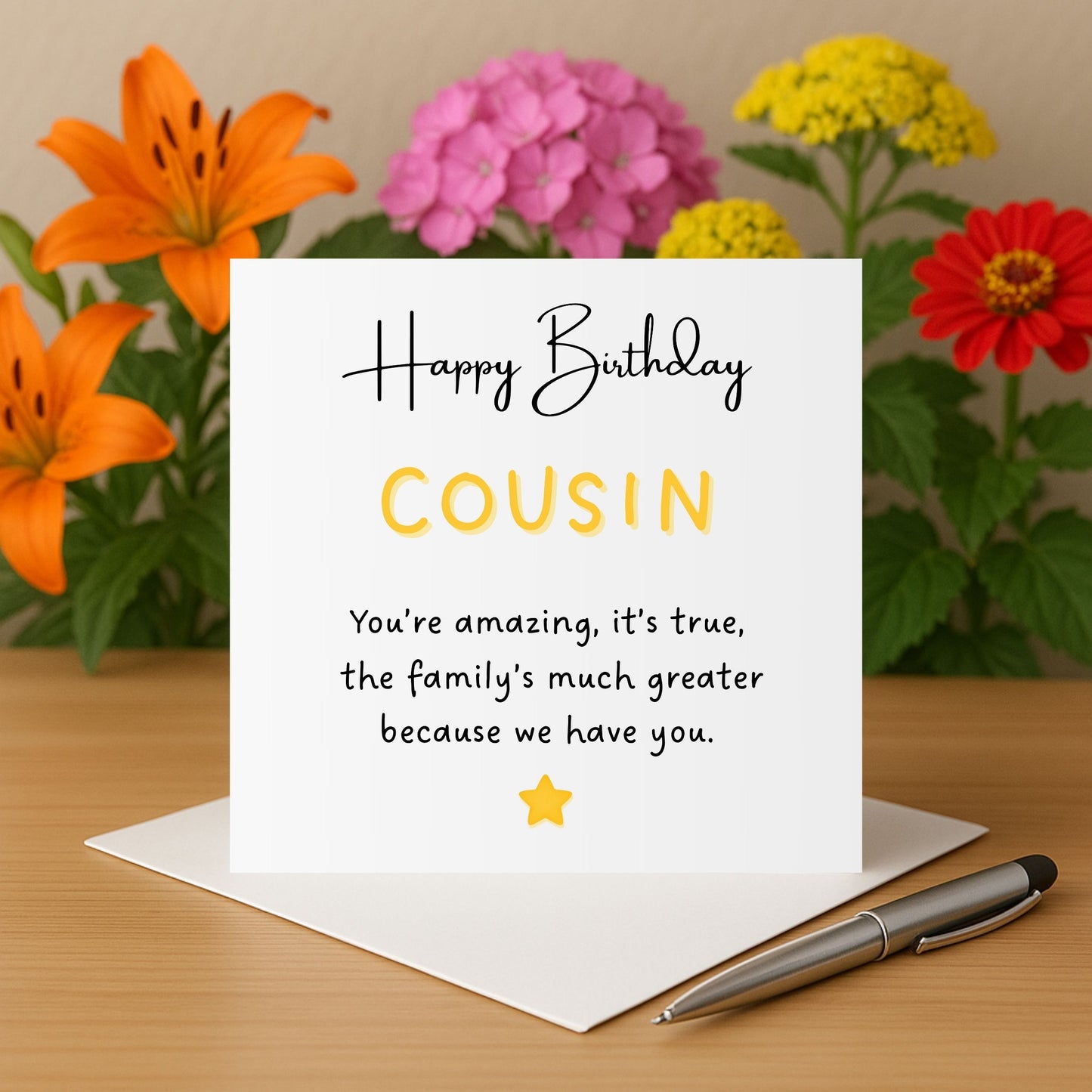 Cousin Happy Birthday Card