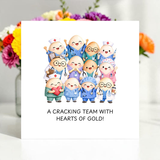 Egg-cellent Medical Team Thank You Card