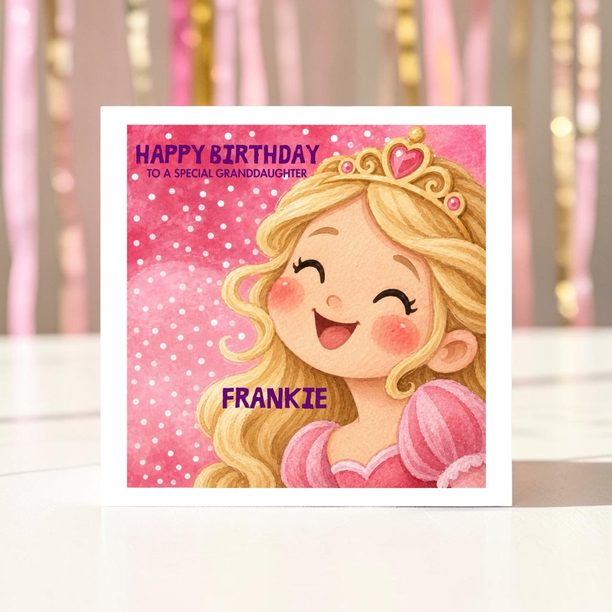 Princess Birthday Card