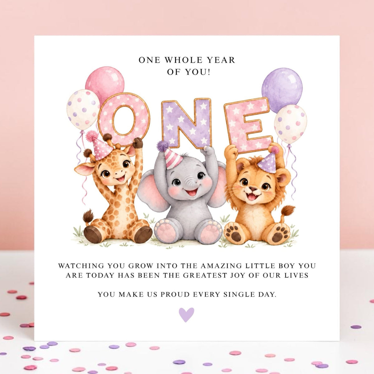 NICU 1st Birthday Card