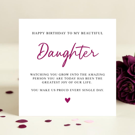 Daughter Birthday Card