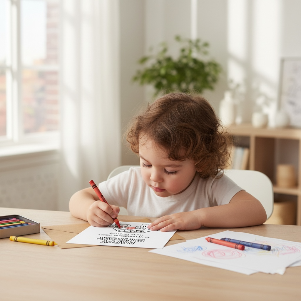 Happy Birthday Daddy Card - Colour In