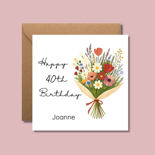 Personalised Age Birthday Card