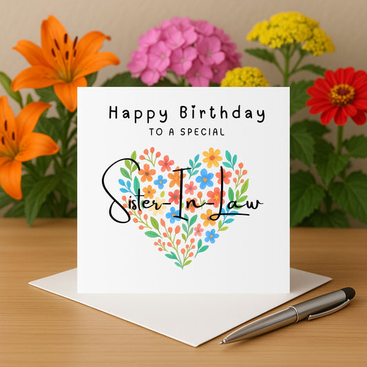 Sister-In-Law Birthday Card