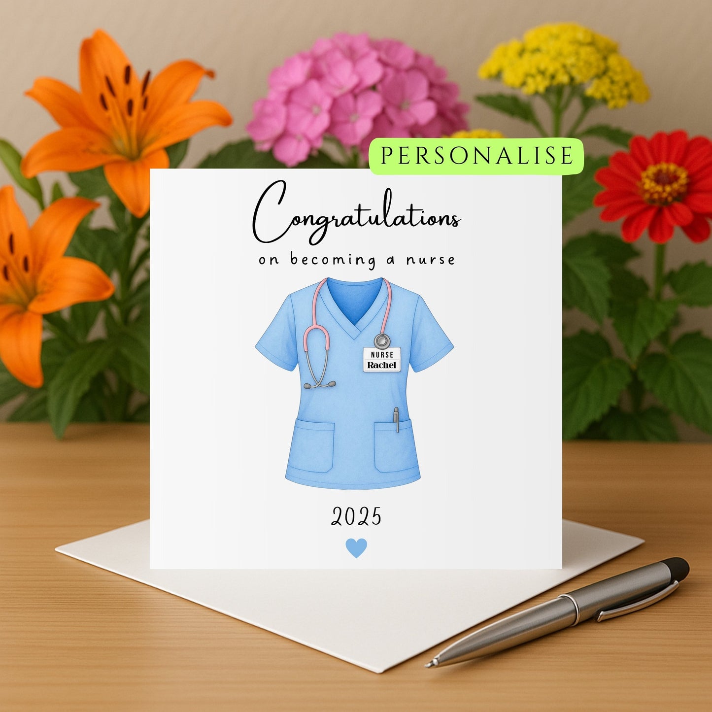 Personalised Nurse Graduate Card