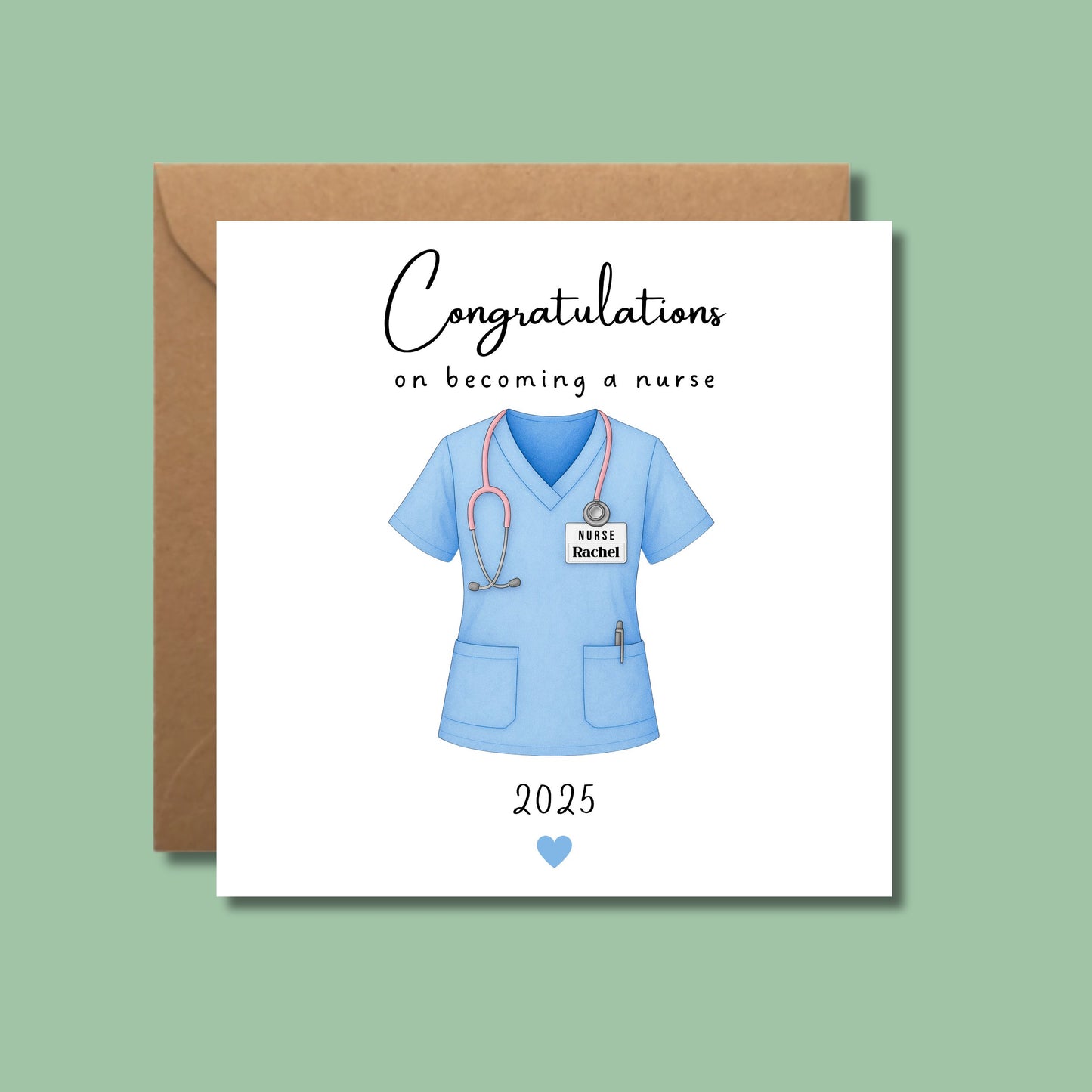 Personalised Nurse Graduate Card