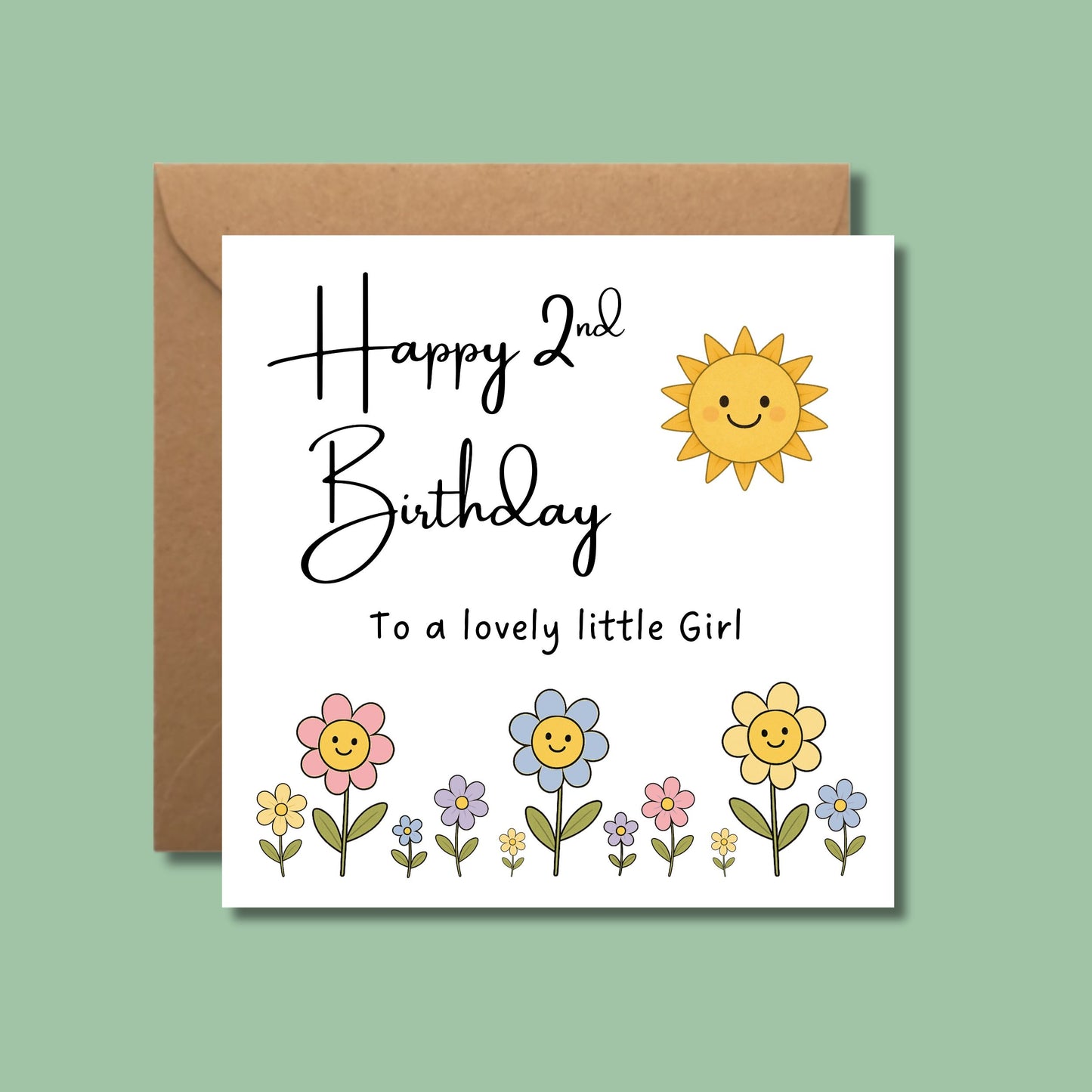 Happy 2nd Birthday Card