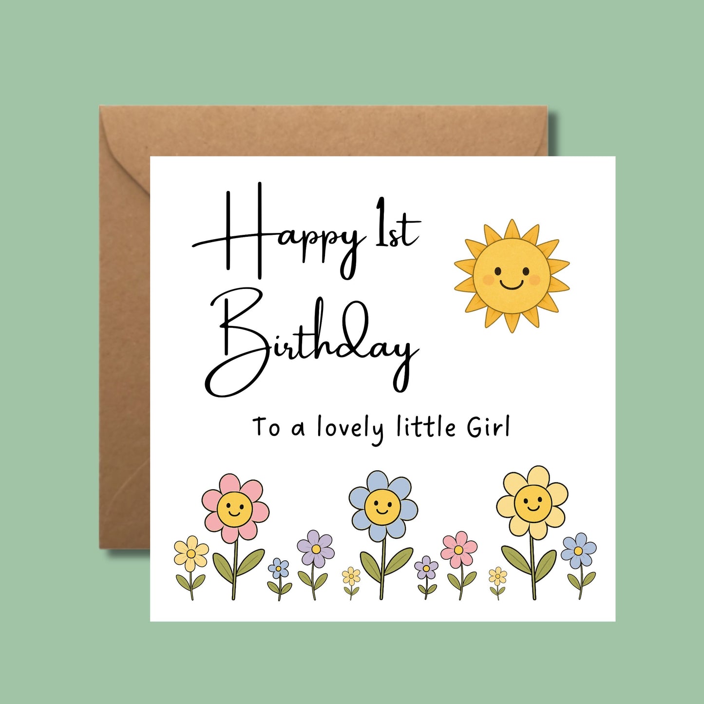 Happy 1st Birthday Card