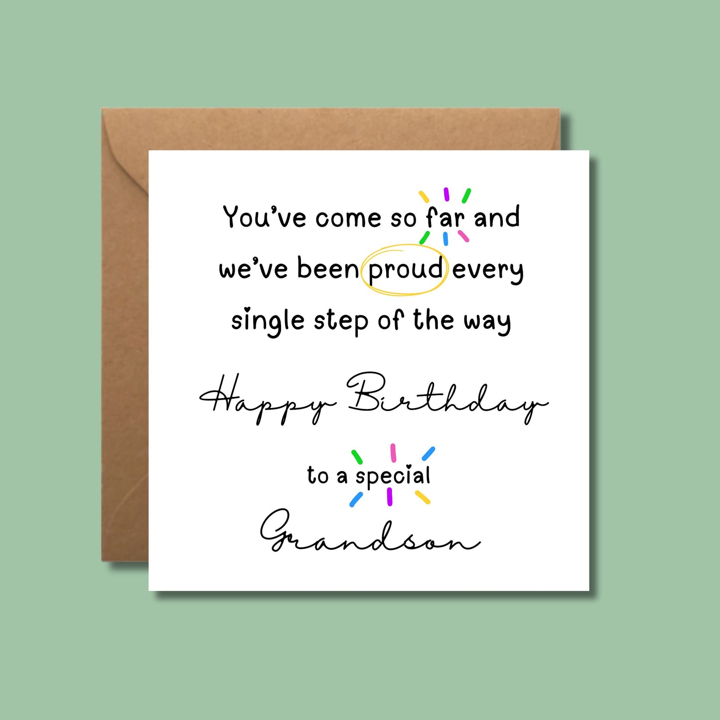 Personalised Happy Birthday Card