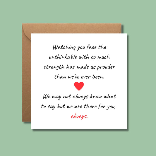 Supportive message for parents