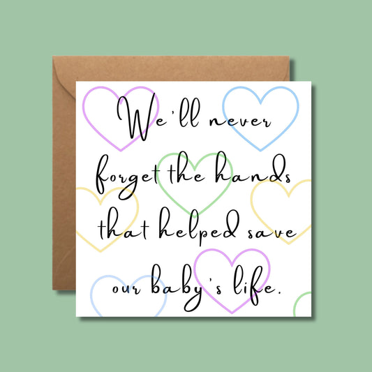 NICU Thank You Card