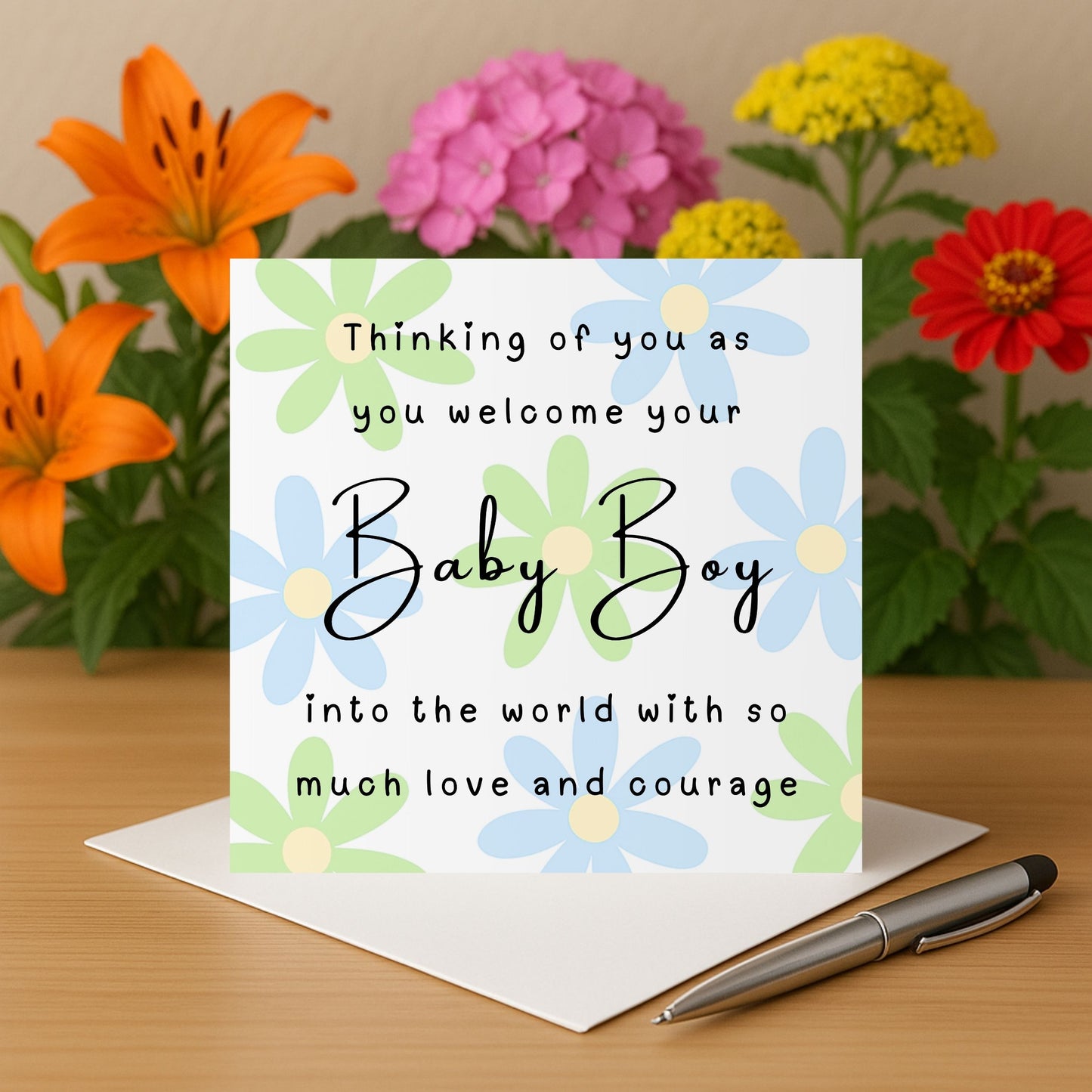 Card For Baby Boy In The NICU
