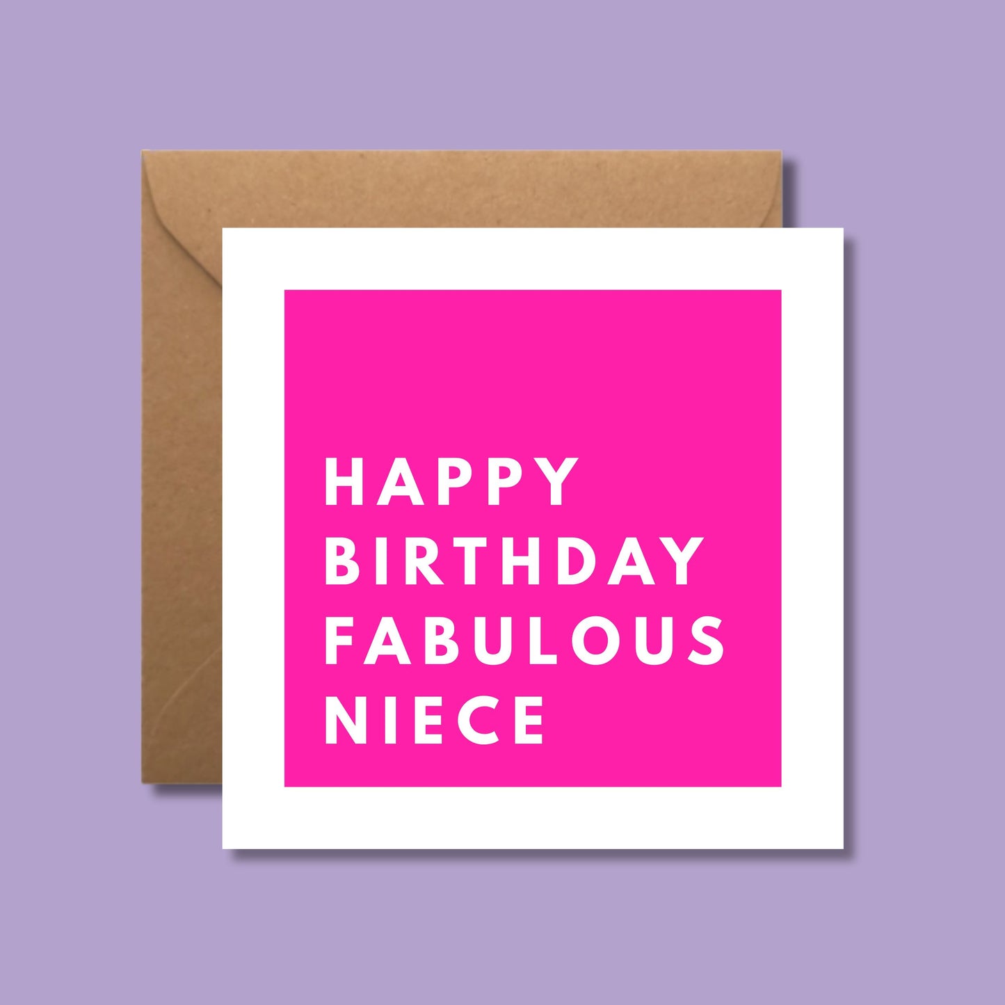 Fabulous Niece Birthday Card