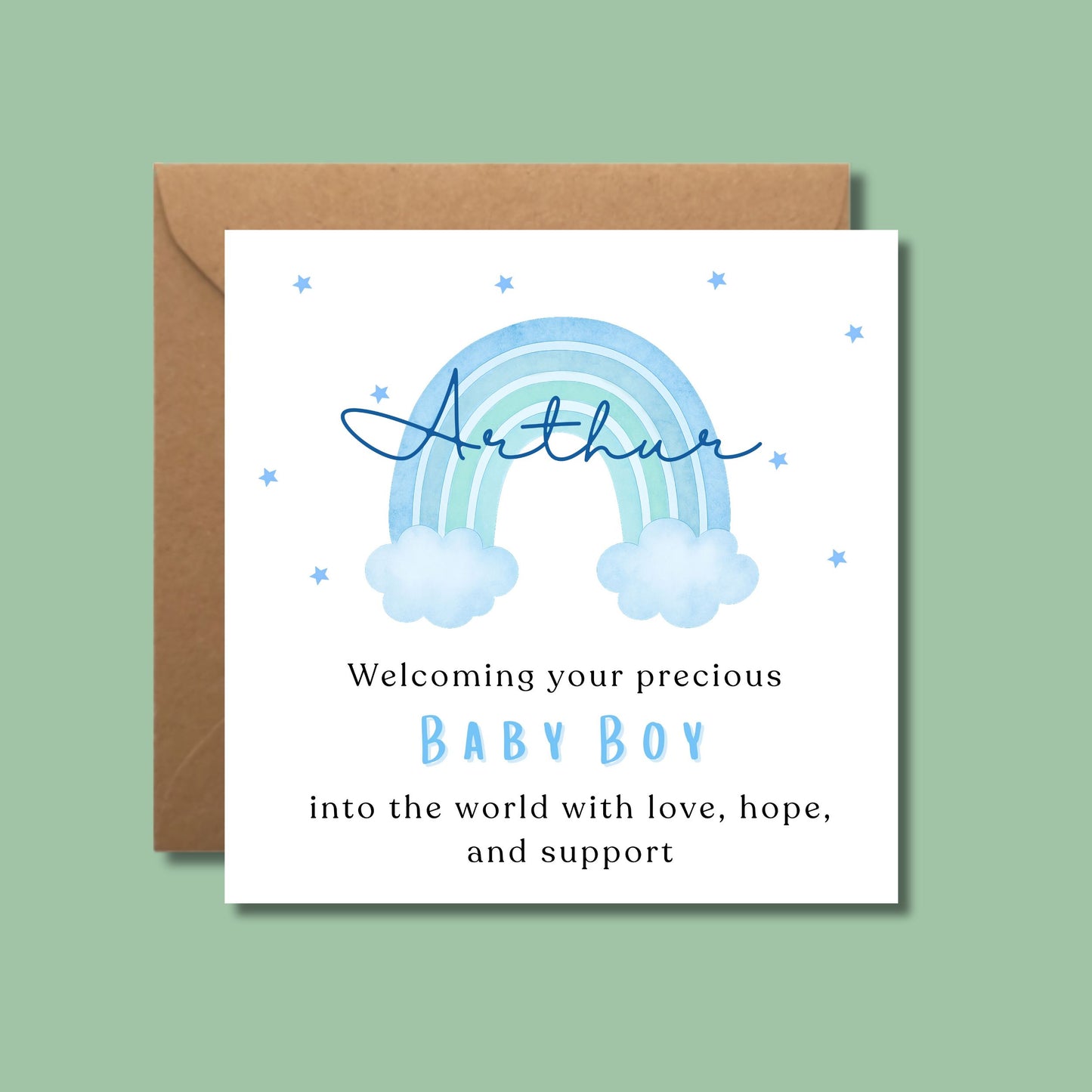 Card For Baby Boy In The NICU