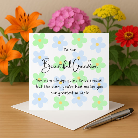 Birthday Card for  Grandson