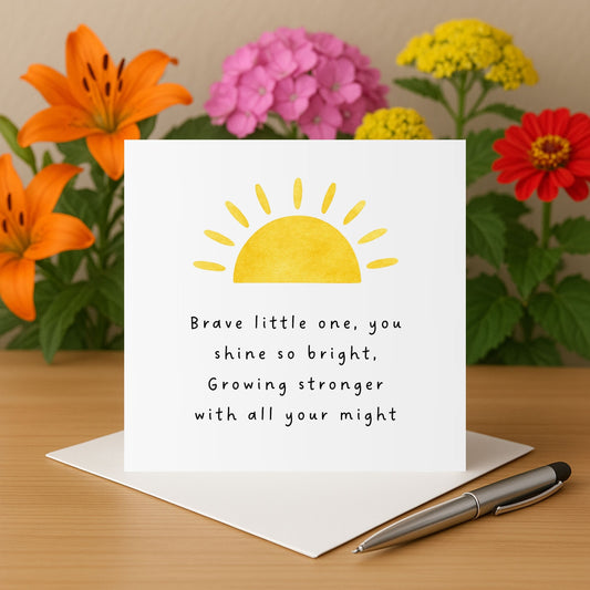 NICU Support Card for Baby in NICU