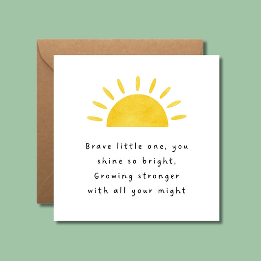 NICU Support Card for Baby in NICU