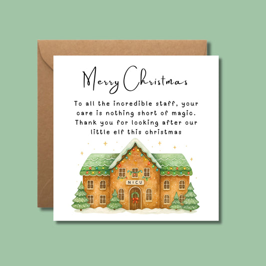 NICU Thank You, Christmas Card