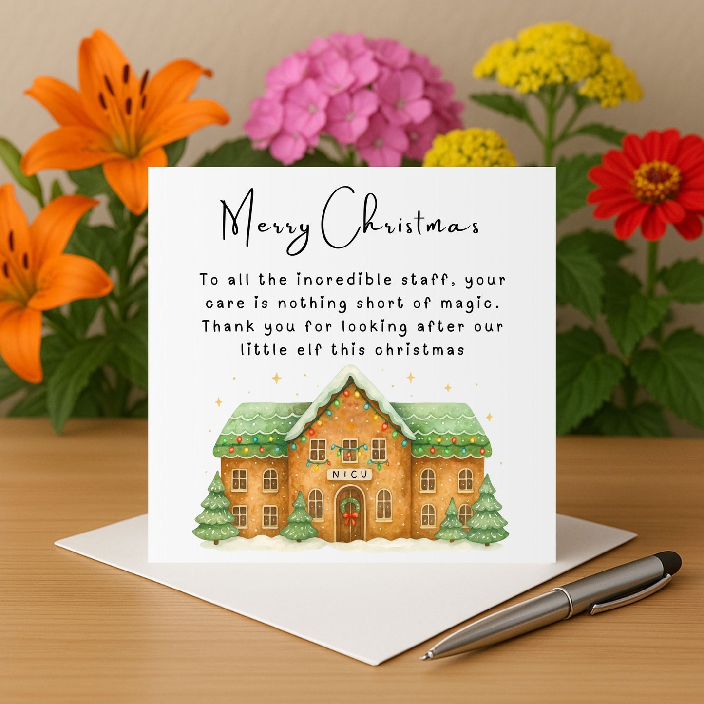 NICU Thank You, Christmas Card