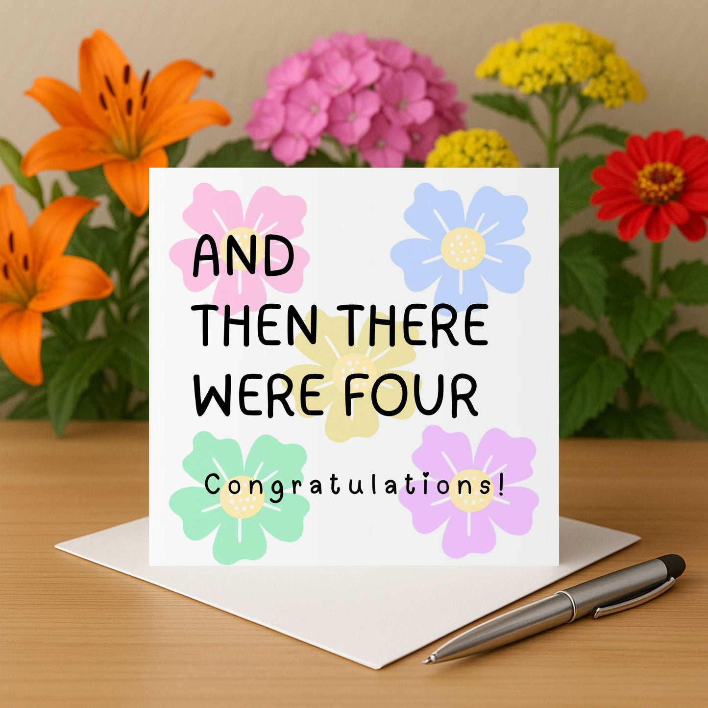 And then there were four new baby card