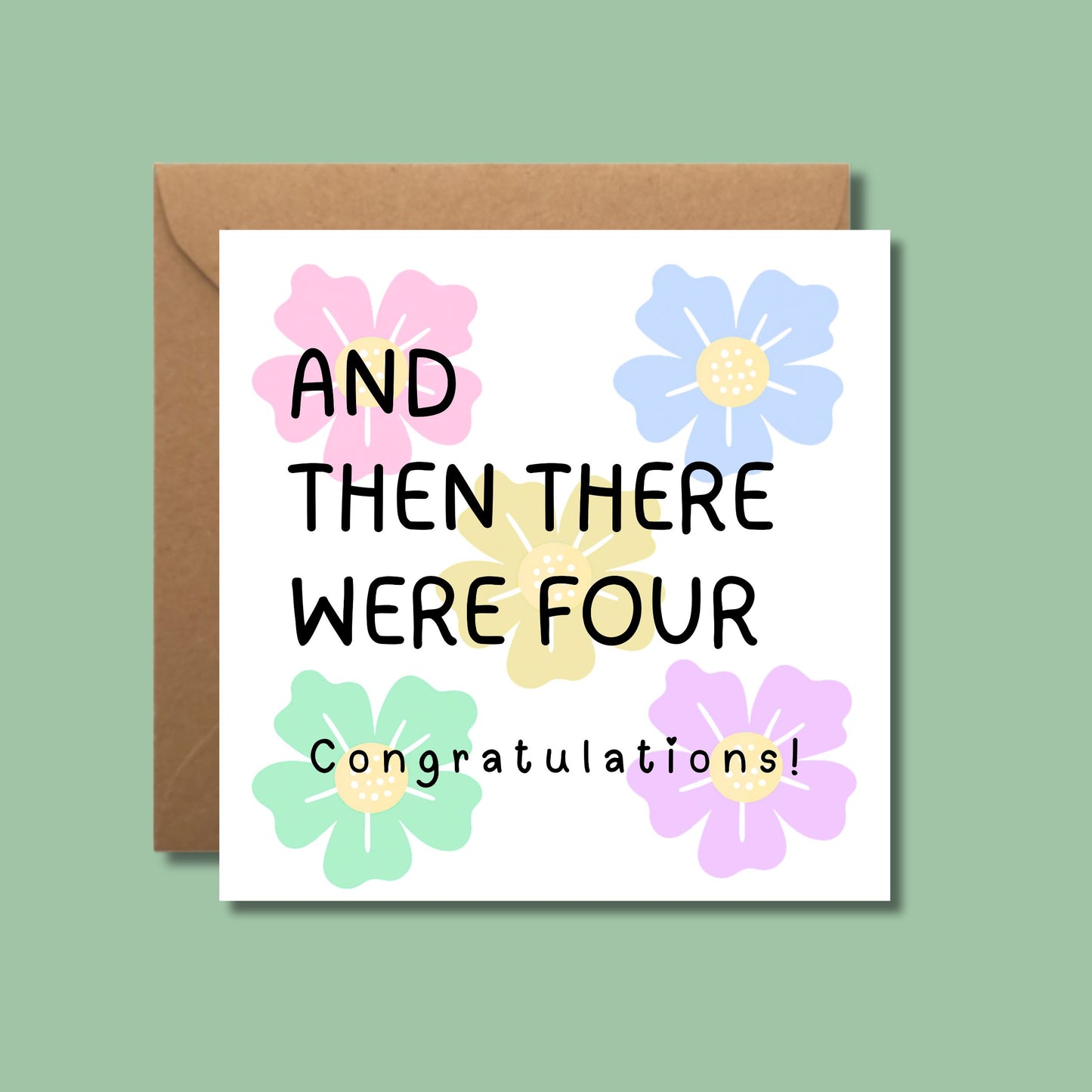 And then there were four new baby card