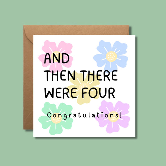 And then there were four new baby card