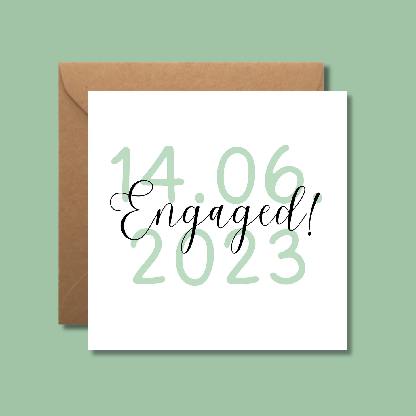 Personalised Engagement Card